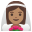 image for :woman with veil: medium skin tone: