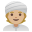 image for :person wearing turban: medium-light skin tone: