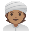 image for :person wearing turban: medium skin tone: