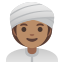 image for :woman wearing turban: medium skin tone: