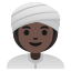 image for :woman wearing turban: dark skin tone: