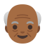 image for :old man: medium-dark skin tone: