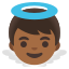 image for :baby angel: medium-dark skin tone: