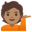 image for :person tipping hand: medium skin tone: