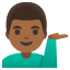 image for :man tipping hand: medium-dark skin tone: