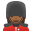 image for :woman guard: medium-dark skin tone: