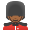 image for :man guard: medium-dark skin tone: