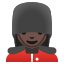 image for :woman guard: dark skin tone: