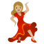 image for :woman dancing: medium-light skin tone: