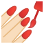 image for :nail polish: light skin tone: