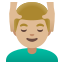 image for :man getting massage: medium-light skin tone: