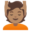 image for :person getting massage: medium skin tone: