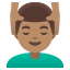 image for :man getting massage: medium skin tone: