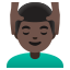 image for :man getting massage: dark skin tone: