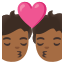 image for :kiss: medium-dark skin tone: