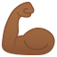 image for :flexed biceps: medium-dark skin tone: