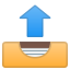 Gemoji image for :outbox_tray:
