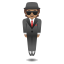 image for :person in suit levitating: medium skin tone: