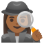 image for :woman detective: medium-dark skin tone: