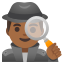 image for :man detective: medium-dark skin tone: