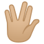 image for :vulcan salute: medium-light skin tone: