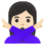 image for :woman gesturing NO: light skin tone:
