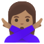 image for :woman gesturing NO: medium skin tone: