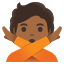 image for :person gesturing NO: medium-dark skin tone: