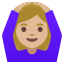 image for :woman gesturing OK: medium-light skin tone: