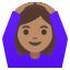 image for :woman gesturing OK: medium skin tone:
