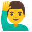 image for :man raising hand: