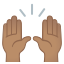 image for :raising hands: medium skin tone: