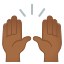 image for :raising hands: medium-dark skin tone: