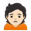 image for :person frowning: light skin tone: