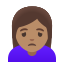 image for :woman frowning: medium skin tone: