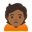 image for :person frowning: medium-dark skin tone: