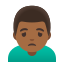 image for :man frowning: medium-dark skin tone: