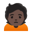 image for :person frowning: dark skin tone: