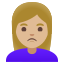 image for :woman pouting: medium-light skin tone: