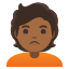 image for :person pouting: medium-dark skin tone:
