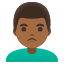 image for :man pouting: medium-dark skin tone: