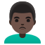image for :man pouting: dark skin tone: