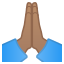 image for :folded hands: medium skin tone: