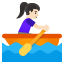 image for :woman rowing boat: light skin tone: