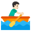 image for :man rowing boat: light skin tone: