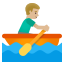 image for :man rowing boat: medium-light skin tone: