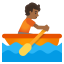 image for :person rowing boat: medium-dark skin tone:
