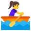 image for :woman rowing boat:
