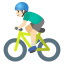 image for :man biking: light skin tone: