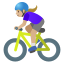 image for :woman biking: medium-light skin tone: